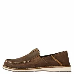 Ariat® Men's Cruiser Rough Oak Brown Slip-On Shoe 10019871 -Wildwest Store 10019871 side min