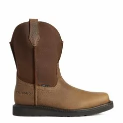 Ariat Men's Rambler Work Edge Earth Brown Square Steel Toe Boots 10035882 -Wildwest Store 10035882 side