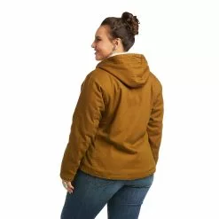 Ariat Ladies REAL Outlaw Kelp Forest Full Zip Hooded Jacket 10037451 -Wildwest Store 10037451 back plus