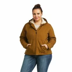 Ariat Ladies REAL Outlaw Kelp Forest Full Zip Hooded Jacket 10037451 -Wildwest Store 10037451 front plus
