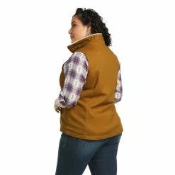 Ariat Ladies REAL Outlaw Kelp Forest Full Zip Vest 10037452 -Wildwest Store 10037452 back plus