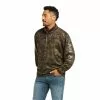 Ariat Men's Team Logo Tan Novelty Camo 1/4 Zip Sweatshirt 10037542 -Wildwest Store 10037542 front