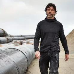 Ariat® Men's Rebar Gridwork Black Balaclava Baselayer Top 10037674 -Wildwest Store 10037674 lifestyle