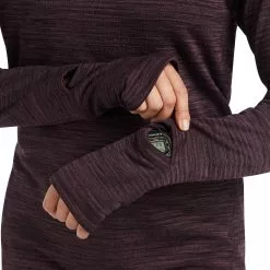 Ariat Ladies Rebar Gridwork Plum Balaclava Baselayer Top 10037677 -Wildwest Store 10037677 02