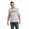 Ariat® Men's Dusk Fill Athletic Heather Short Sleeve T-Shirt 10038180 -Wildwest Store 10038180 front