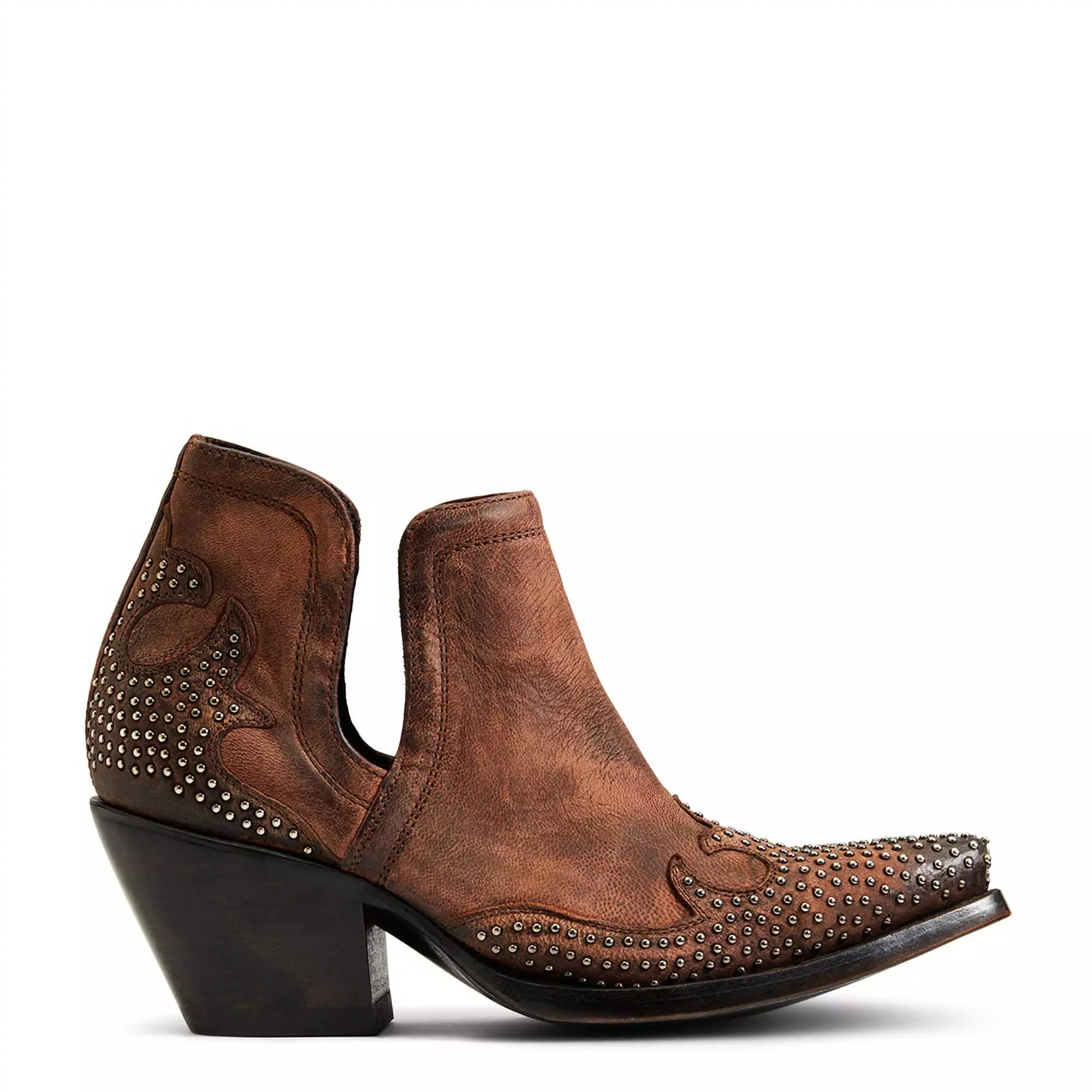 Ariat Ladies Dixon Chocolate Wingtip Western Booties 10038306 Ariat Ladies Dixon Chocolate Wingtip Western Booties 10038306 -Wildwest Store 10038306 side