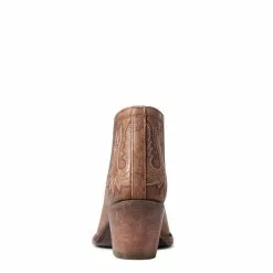 Ariat Ladies Dixon R Toe Naturally Distressed Brown Bootie 10038307 -Wildwest Store 10038307 heel
