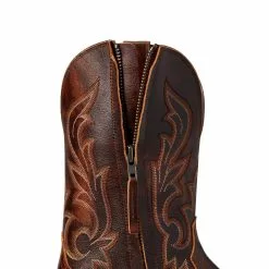 Ariat Men's Slim Zip Ultra Hand Stained Red & Brown Boots 10038359 -Wildwest Store 10038359 01