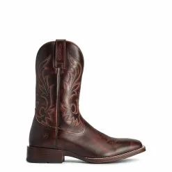 Ariat Men's Slim Zip Ultra Hand Stained Red & Brown Boots 10038359 -Wildwest Store 10038359 side2