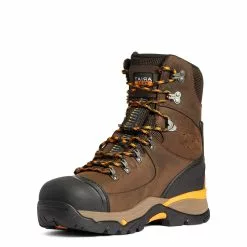 Ariat Men's Endeavor 8" H2O Carbon Toe Chocolate Brown Boots 10038373 -Wildwest Store 10038373 2