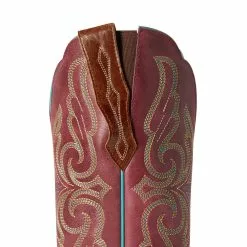 Ariat Ladies Primera Dark Tan & Pomegranate StretchFit Boots 10038461 -Wildwest Store 10038461 01