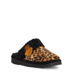 Ariat Ladies Jackie Square Toe Cheetah Hair On Slippers 10039061