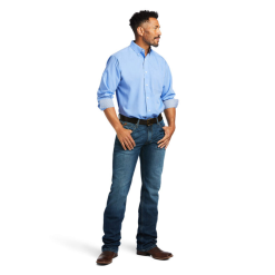 Ariat® Men's Reyjavik Pinpoint Oxford Classic Fit Shirt 10039341 -Wildwest Store 10039341C