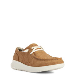 Ariat® Ladies Hilo Tan Floral Emboss Slide On Shoes 10040243