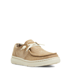 Ariat Ladies Hilo Washed Tan Canvas Slip On Shoes 10040280