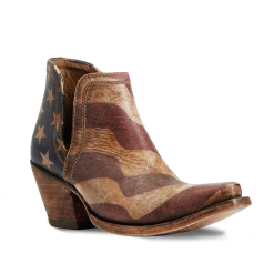 Ariat Ladies Dixon Old Patriot Snip Toe Booties 10040293