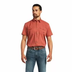 Ariat Men's Fitted Venttek™ Marsala Western Snap Shirt 10040456
