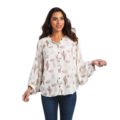 Ariat® Ladies Cactus Desert Multi Print Button Down Shirt 10040525