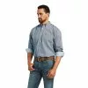 Ariat Men's Yoel Classic Long Sleeve Odyssey Gray Button Down Shirt 10040538