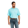 Ariat® Men's TEK Short Sleeve Blue Radiance Polo Shirt 10040651 5 Ariat® Men's TEK Short Sleeve Blue Radiance Polo Shirt 10040651 -Wildwest Store 10040651A