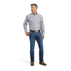 Ariat® Men's Pro Brady Classic White Button Down Shirt 10040669 3 Ariat® Men's Pro Brady Classic White Button Down Shirt 10040669 -Wildwest Store 10040669C