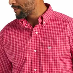 Ariat Men's Bright Rose Pro Series Snap Shirt 10040778 -Wildwest Store 10040778 01