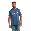 Ariat® Men's 93 Shield Sailor Blue T-Shirt 10040879 4 Ariat® Men's 93 Shield Sailor Blue T-Shirt 10040879 -Wildwest Store 10040879A