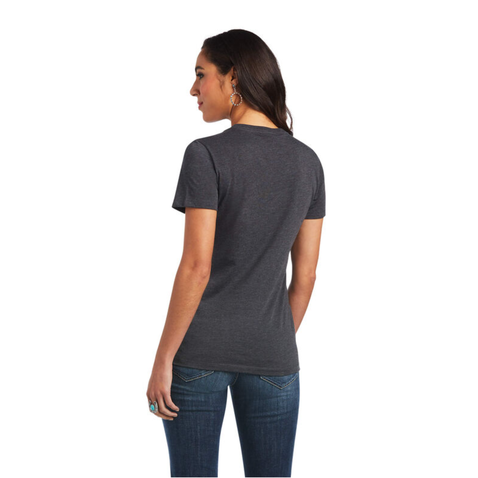Ariat® Ladies Peace Charcoal Heather Graphic T-shirt 10040960 Ariat® Ladies Peace Charcoal Heather Graphic T-shirt 10040960 -Wildwest Store 10040960B