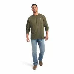 Ariat Men's Olive Charger Camo Flag T-Shirt 10040993 -Wildwest Store 10040993 full