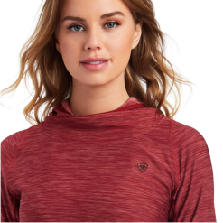 Ariat® Ladies Laguna Sun-Dried Tomato Hooded Shirt 10041212 -Wildwest Store 10041212b