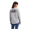 Ariat® Ladies Heather Grey R.E.A.L.™ Graphic T-Shirt 10041334 -Wildwest Store 10041334c