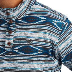 Ariat® Men's Wesley Grey Serape Pullover Sweater 10041413 -Wildwest Store 10041413b