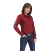 Ariat® Ladies Team Kirby Straight Rouge Red Button Down Shirt 10041434 -Wildwest Store 10041434a