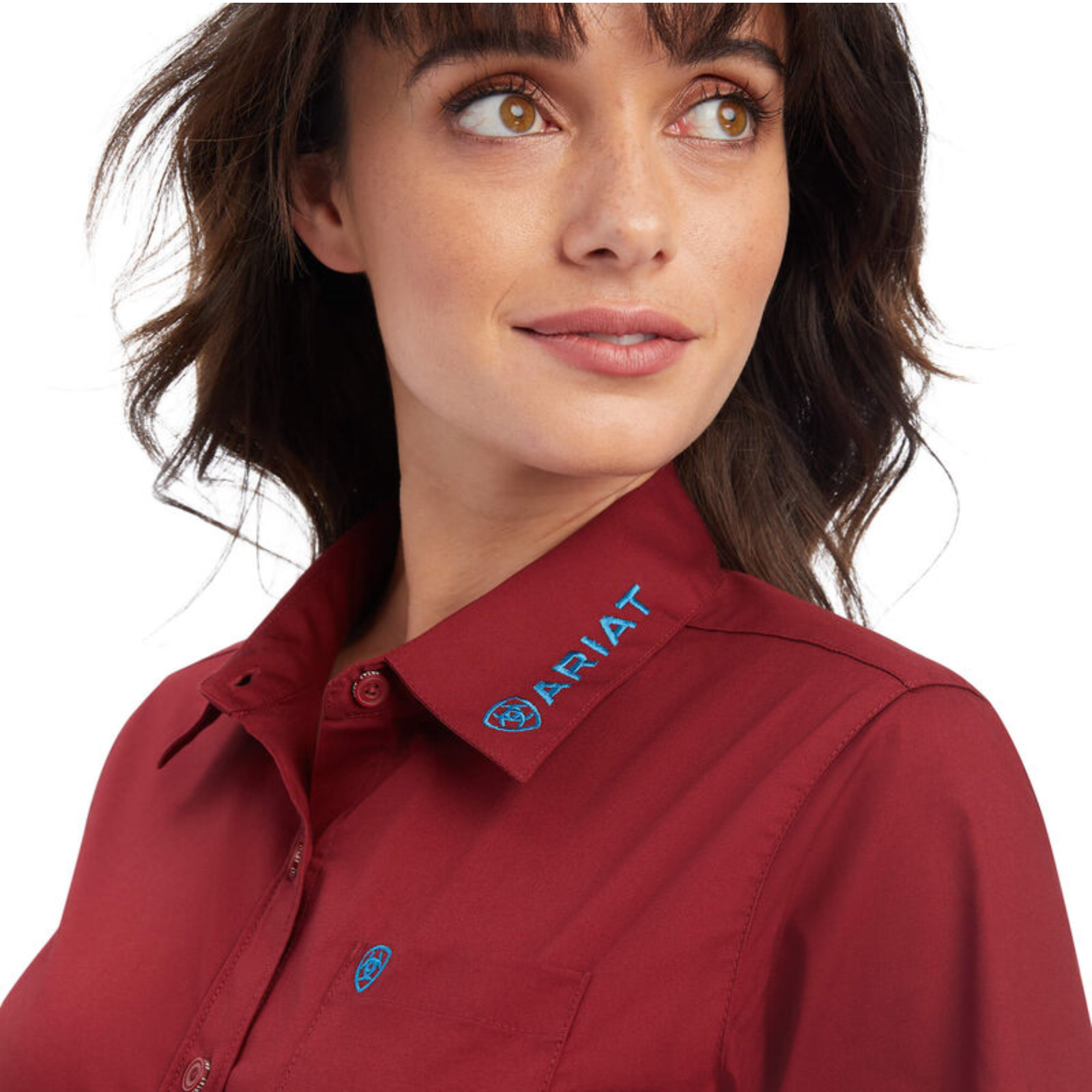 Ariat® Ladies Team Kirby Straight Rouge Red Button Down Shirt 10041434 Ariat® Ladies Team Kirby Straight Rouge Red Button Down Shirt 10041434 -Wildwest Store 10041434b