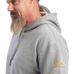 Ariat® Men's Rebar Workman Heather Grey Hoodie 10041531 -Wildwest Store 10041531b