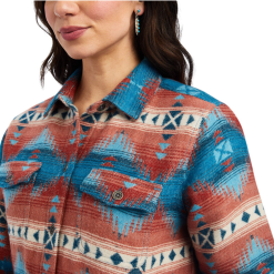 Ariat® Ladies R.E.A.L.™ Fiery Jacquard Shirt Jacket 10041578 -Wildwest Store 10041578F