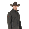 Ariat® Men's Logo 2.0 Americana & Charcoal Softshell Jacket 10041616 -Wildwest Store 10041616b