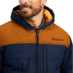 Ariat® Men's Crius Hooded Insulated Navy Jacket 10041648 -Wildwest Store 10041648d