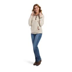 Ariat® Ladies R.E.A.L™ Oatmeal Heather Pullover Sweatshirt 10042239 -Wildwest Store 10042239c