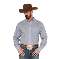 Ariat® Men's Wrinkle Free Isaac White Button Down Shirt 10042324