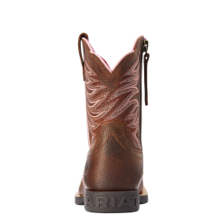 Ariat® Girl's Firecatcher Pink And Rowdy Brown Western Boots 10042415 -Wildwest Store 10042415c