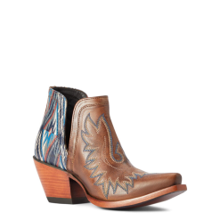 Ariat® Ladies Dixon Chimayo New Mexico Fiery Tan Booties 10042579 -Wildwest Store 10042579a