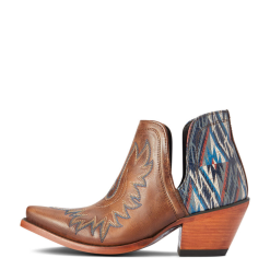 Ariat® Ladies Dixon Chimayo New Mexico Fiery Tan Booties 10042579 -Wildwest Store 10042579d