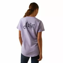 Ariat® Ladies Rebar Workman Logo Graphic Lavender T-Shirt 10043304