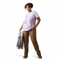 Ariat® Ladies Rebar Workman Logo Graphic Lavender T-Shirt 10043304 -Wildwest Store 10043304 full plus