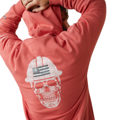 Ariat® Men's Rebar Roughneck Heather Coral Pullover Hoodie 10043363 -Wildwest Store 10043363h
