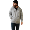 Ariat® Men's Rebar Workman 1/4 Zip Heather Grey Hoodie 10043367 -Wildwest Store 10043367a