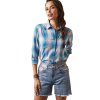 Ariat® Ladies R.E.A.L Billie Jean Blue Plaid Shirt 10043452 -Wildwest Store 10043452a d5d78053 b212 4b8c a2aa 41b07b883338