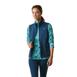 Ariat® Ladies New Team Deep Petroleum Softshell Vest 10043466