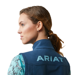 Ariat® Ladies New Team Deep Petroleum Softshell Vest 10043466 -Wildwest Store 10043466d